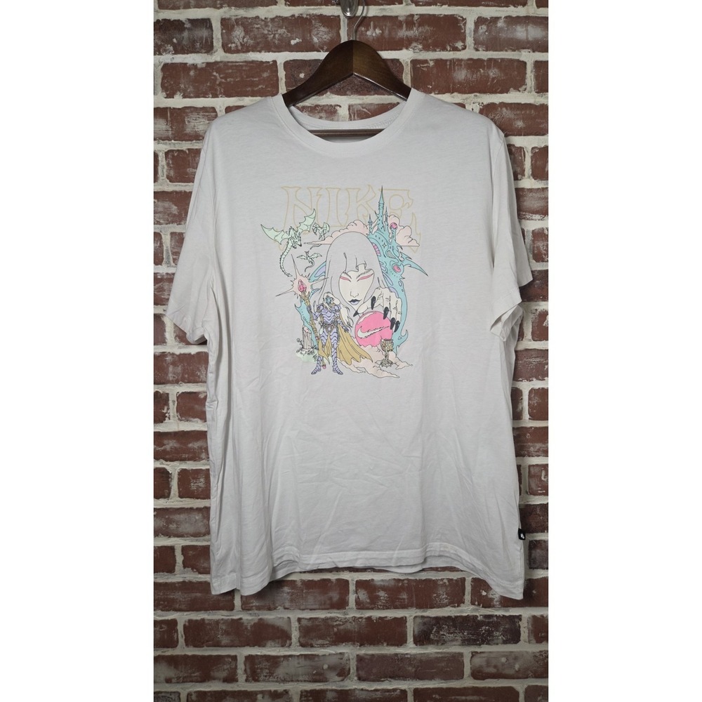 Nike Sportswear‎ Fantasy Graphic White Shirt Magical Sci-Fi Size XXL